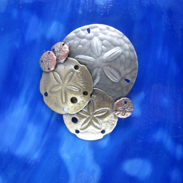 Sand Dollar Brooch- Sand Dollar Jewelry- Sand Dollar Pendant-