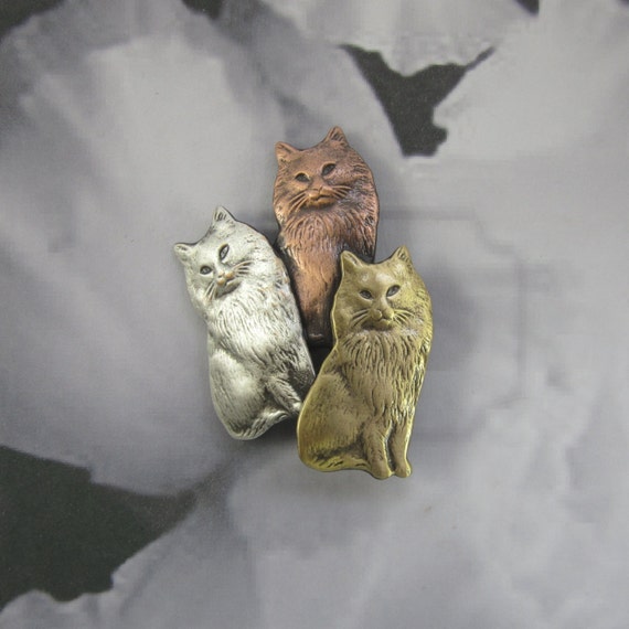 Broche épingle "Amoureux Des Chats" - Motif Chaton, Vétérinaire, Refuge, Couleur Rose - Neuf Sans Emballage