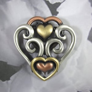 Heart of Hearts Brooch- Gifts for Mom- Gift for Grandma- Girlfriend Gift