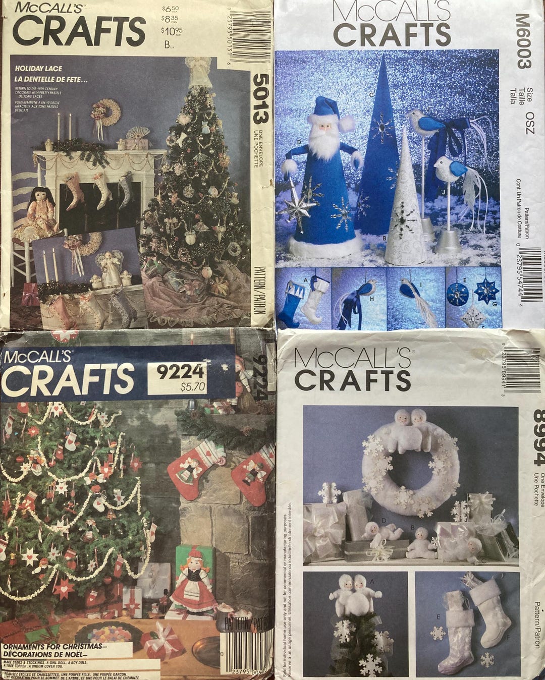 Mccall's Christmas Designs Sewing Patterns ~~christmas Stockings ...