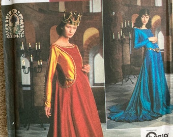 UNCUT Medieval/Renaissance Costume Sewing Patterns ~~ Misses' Historical Gowns, Hats & Tabards ~~ Sizes 16-20