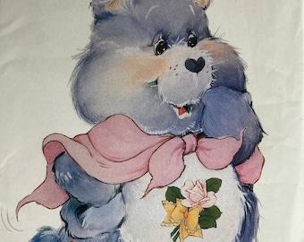 UNCUT Vintage (1984) Butterick Sewing Pattern 6933 / 342 ~~ Care Bears ~~ Grams Bear ~~ Complete With or Without Envelope