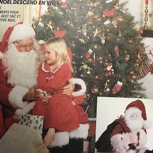 UNCUT McCall&#39;s Christmas Craft Sewing Pattern 5566/7384 ~~ Santa Claus Costume Suit, Bag & Stuffed 25&quot; Santa Doll ~~ Size Large (42-44)