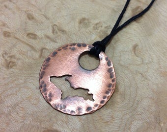 Upper Peninsula Full Moon Pendant