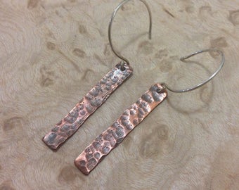 Recycled Copper Straight Dangles