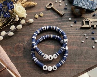 Braccialetti con perline di argilla a tema Penn State (college)