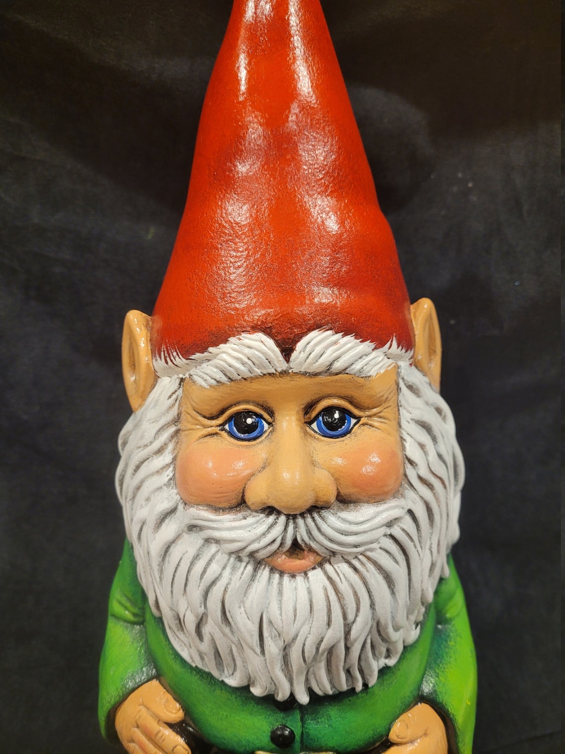 Garden Gnome handpainted ceramic 15 tall Etsy