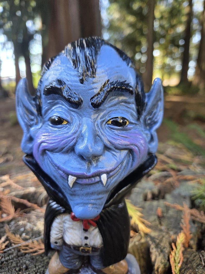 Halloween Big Head Dracula Hand Painted Ceramic Trick or Treat - Etsy