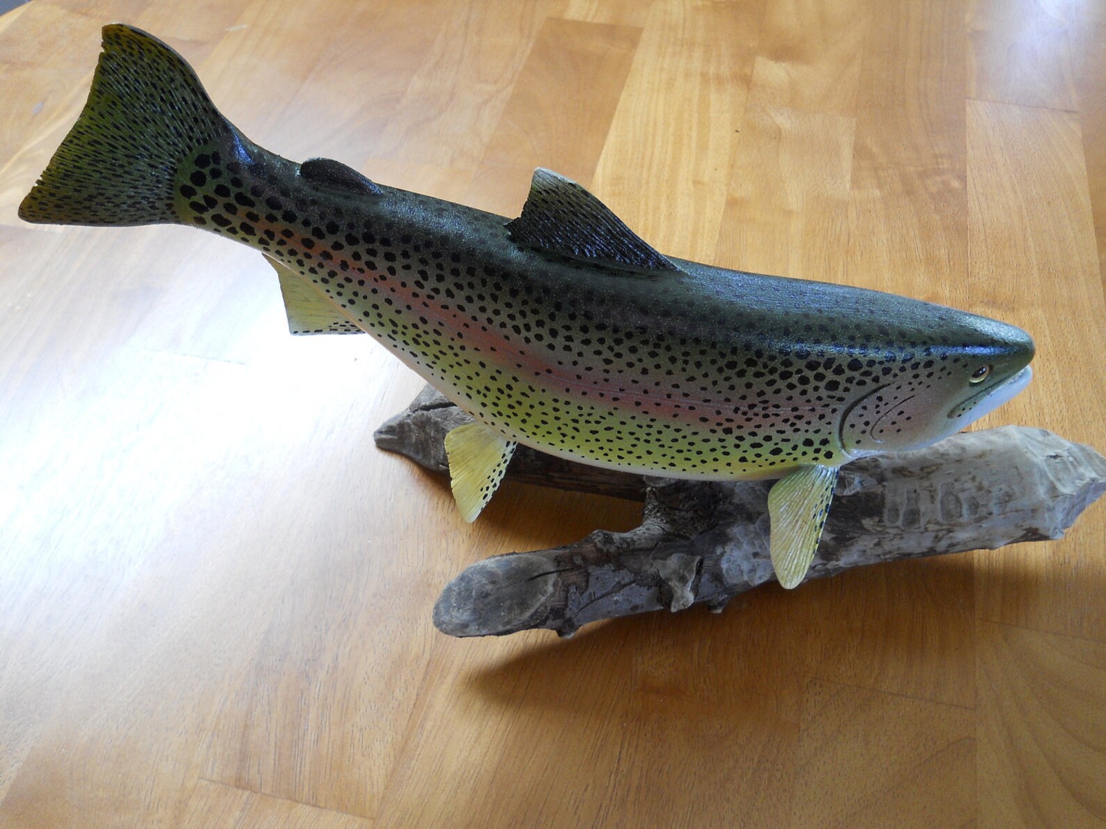 Hand Carved and Painted From Wood Trout Sculpture Etsy