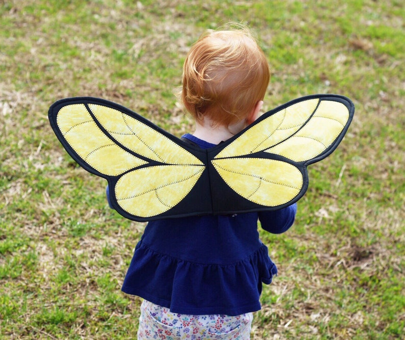 Honey Bee Wings Costume Insect Wings Kids Costumes Pretend Etsy