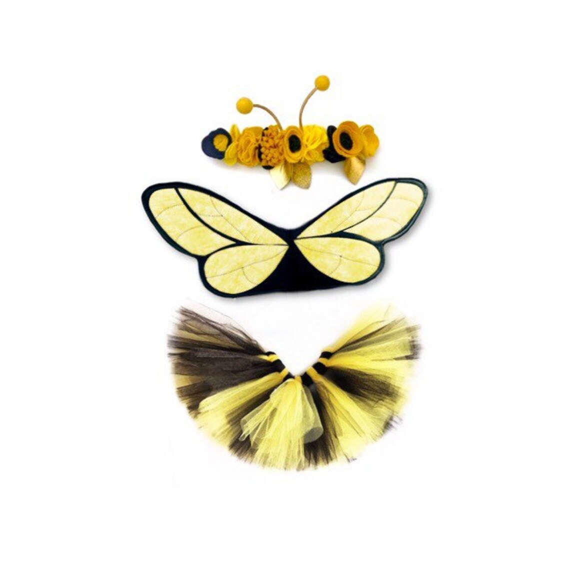 Honey Bee Wings Costume Insect Wings Kids Costumes Pretend Etsy