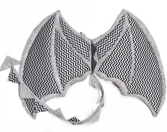 Silver and gray dragon wings costume, kids costumes, pretend play, make-believe, photo prop, kids gift idea, toddler halloween