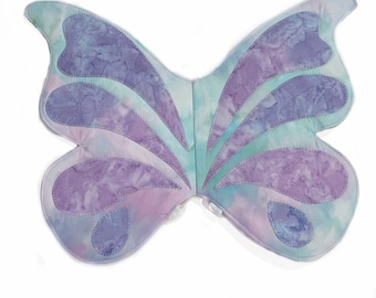 Purple butterfly costume, fairy wings costumes for pretend play or dress up, photo prop, quilted wings, toddler wings