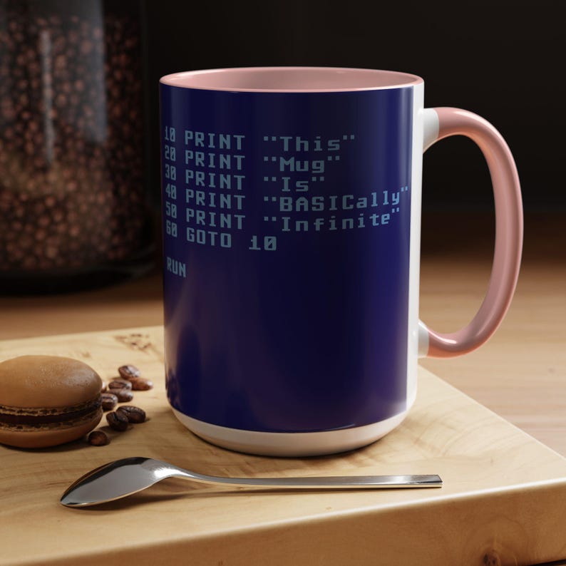 BASIC Code Infinite Loop Mug Accent Coffee Mug | 11oz 15oz image 7