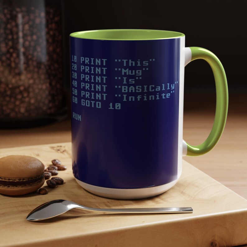 BASIC Code Infinite Loop Mug Accent Coffee Mug | 11oz 15oz image 19