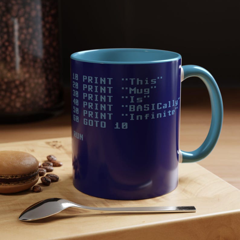 BASIC Code Infinite Loop Mug Accent Coffee Mug | 11oz 15oz image 9