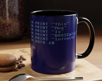 BASIC Code Infinite Loop Mug Accent Coffee Mug | 11oz 15oz