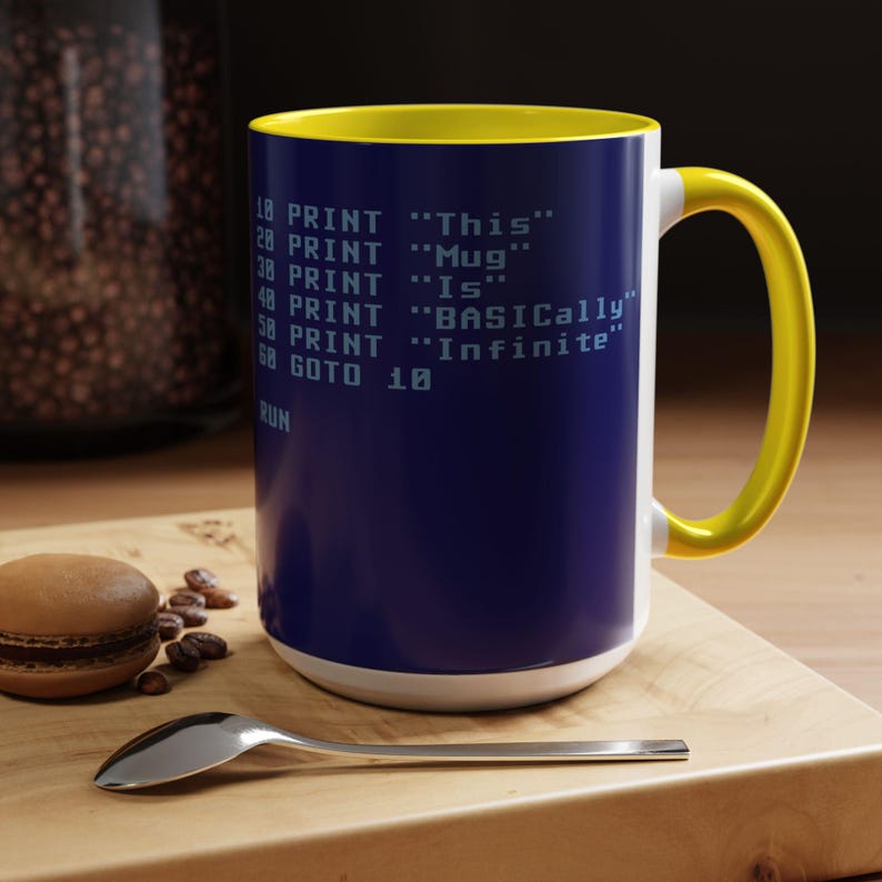 BASIC Code Infinite Loop Mug Accent Coffee Mug | 11oz 15oz image 14
