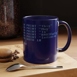 BASIC Code Infinite Loop Mug Accent Coffee Mug | 11oz 15oz image 2