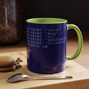 BASIC Code Infinite Loop Mug Accent Coffee Mug | 11oz 15oz image 15