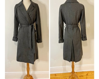 Vintage Marc Jacobs Trench Jacket Gray Wool Open Front Jacket Grey Marc Jacobs Coat Early 2000s Jacket Small