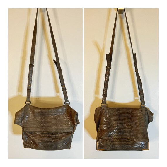 Rare Vintage Alexander Wang Lunch Bag Brown Leath… - image 2