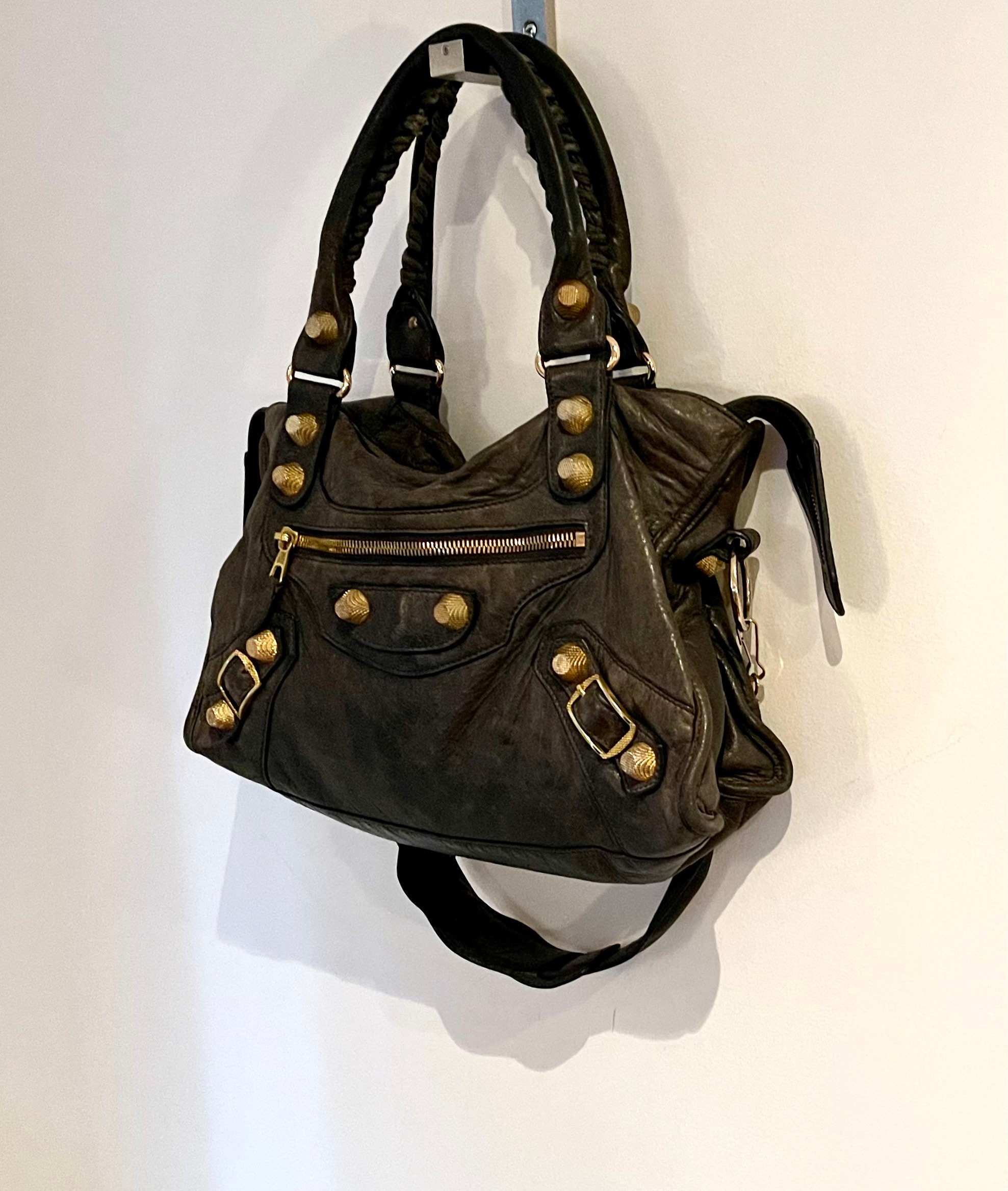 Vintage Balenciaga Bag Gray Leather Balenciaga Handbag - Etsy