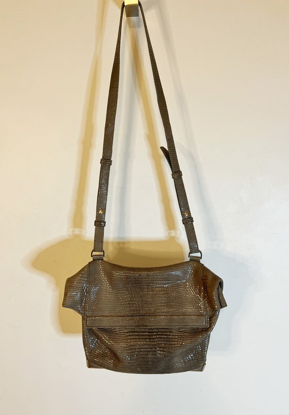 Rare Vintage Alexander Wang Lunch Bag Brown Leath… - image 6