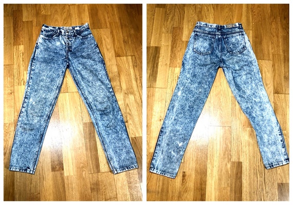 80s High Waisted Jeans / Size 27 Women's Jeans Bu… - image 10