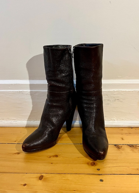 Vintage Size 40 1/2 Size 10 1/2 Prada Boots