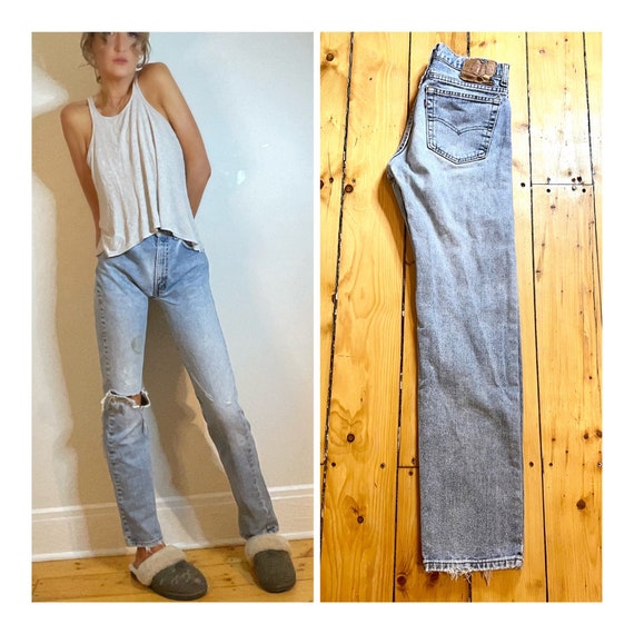Vintage Levis 505 Jeans Levis Size 31 Faded Light Wash - Etsy