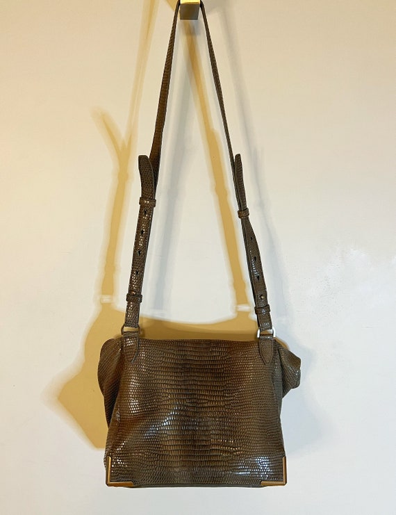 Rare Vintage Alexander Wang Lunch Bag Brown Leath… - image 7