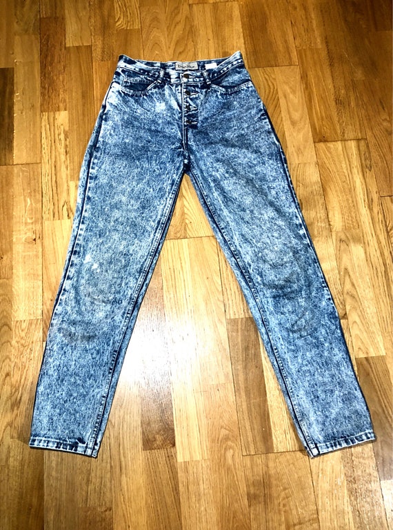 80s High Waisted Jeans / Size 27 Women's Jeans Bu… - image 6