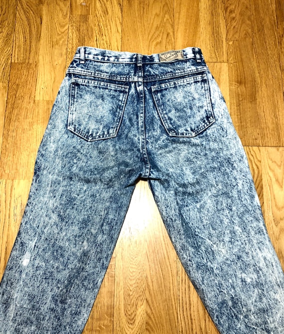 80s High Waisted Jeans / Size 27 Women's Jeans Bu… - image 9