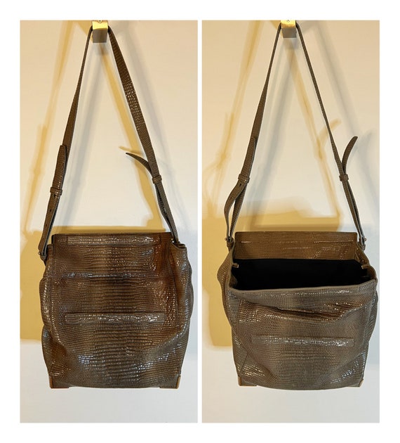 Rare Vintage Alexander Wang Lunch Bag Brown Leath… - image 4