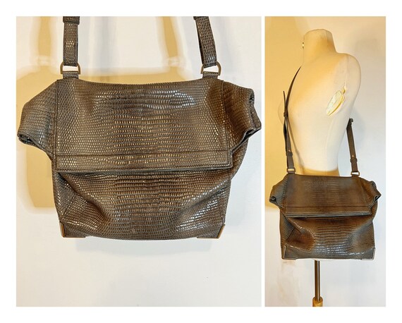 Rare Vintage Alexander Wang Lunch Bag Brown Leath… - image 10