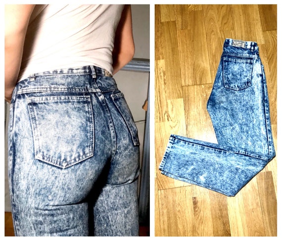 80s High Waisted Jeans / Size 27 Women's Jeans Bu… - image 4
