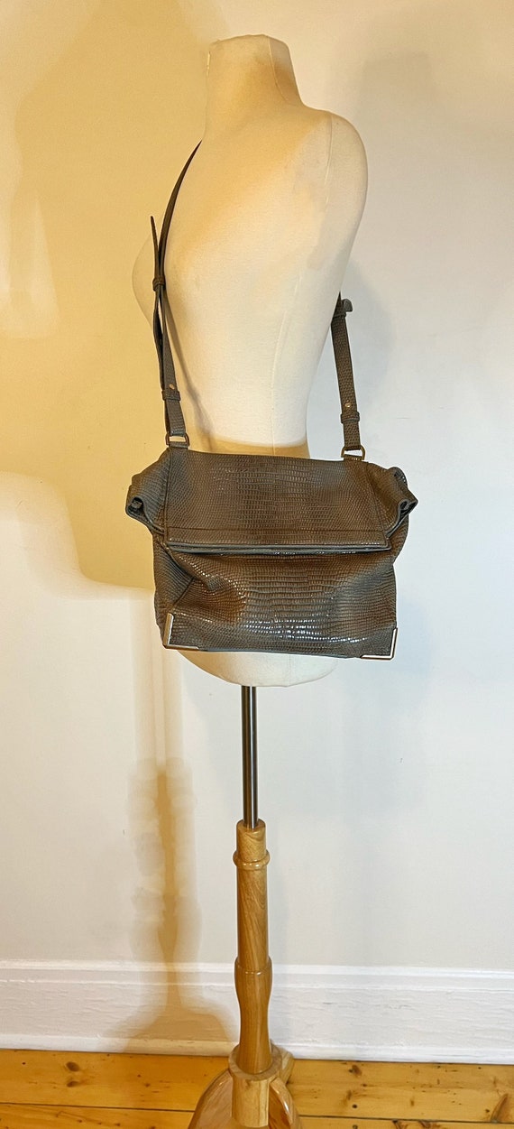 Rare Vintage Alexander Wang Lunch Bag Brown Leath… - image 9