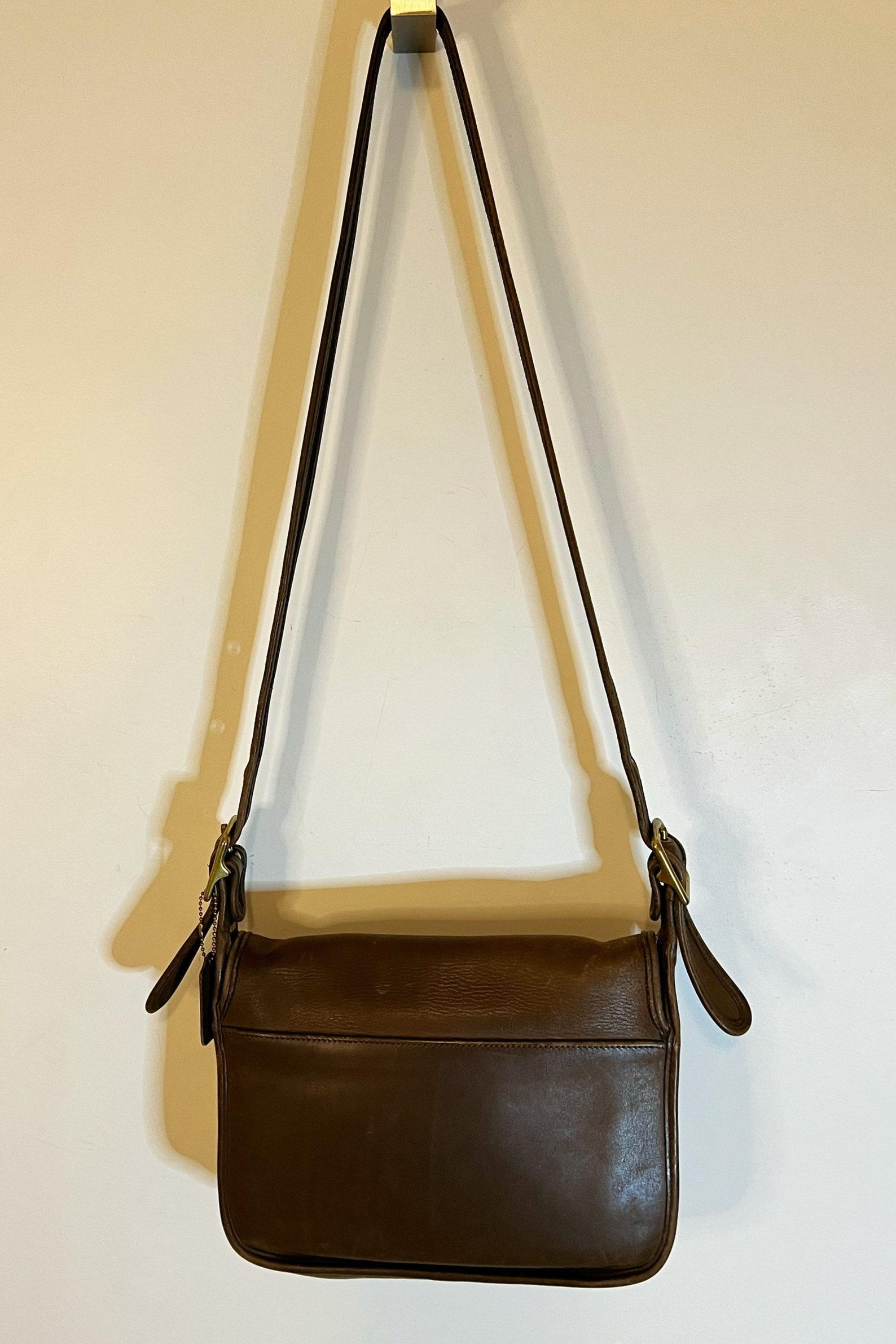 80's Black Leather Crossbody Bag by Coach main image 0