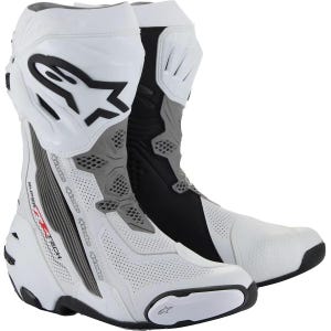 Alpinestars Herr Sport Bike Racing Stövlar, Vit Skyddande Banutrustning