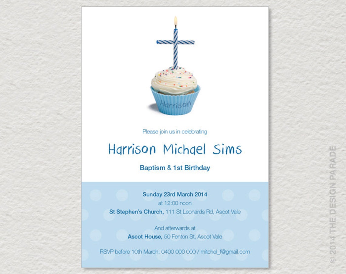 PRINTABLE Invitation for joint Christening / Baptism and Etsy
