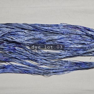 Hand-Dyed thread - &#39;Stormy Skies&#39; embroidery or cross stitch floss