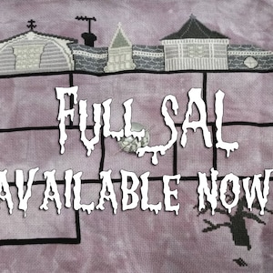 Mockingbird Lane SAL - digital file - Full SAL available now!! - stitch along, cross stitch pattern