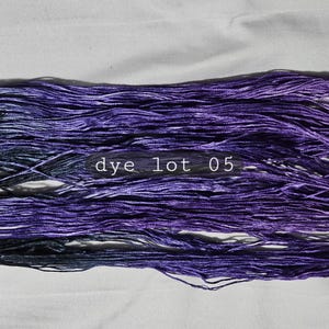 Hand-Dyed thread - &#39;Nightshade&#39; embroidery or cross stitch floss