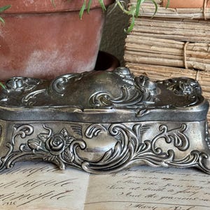 Godinger Silver Jewelry Box With Roses - Etsy