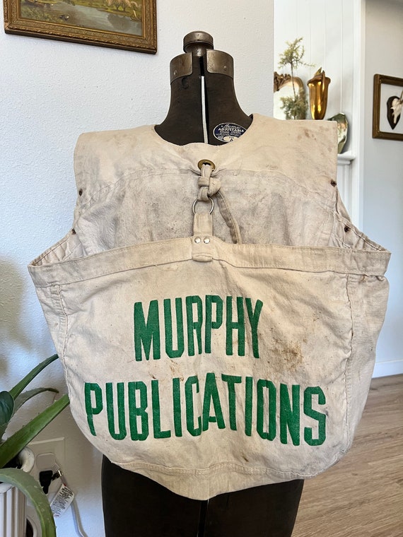 Vintage paperboy newspaper bag Gem