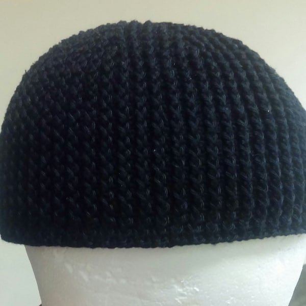 This listing is for the pattern for the beanie called "blackened ribs".