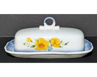 Vintage Mikasa "Amy" Country Club Collection CA503 Covered Butterdish