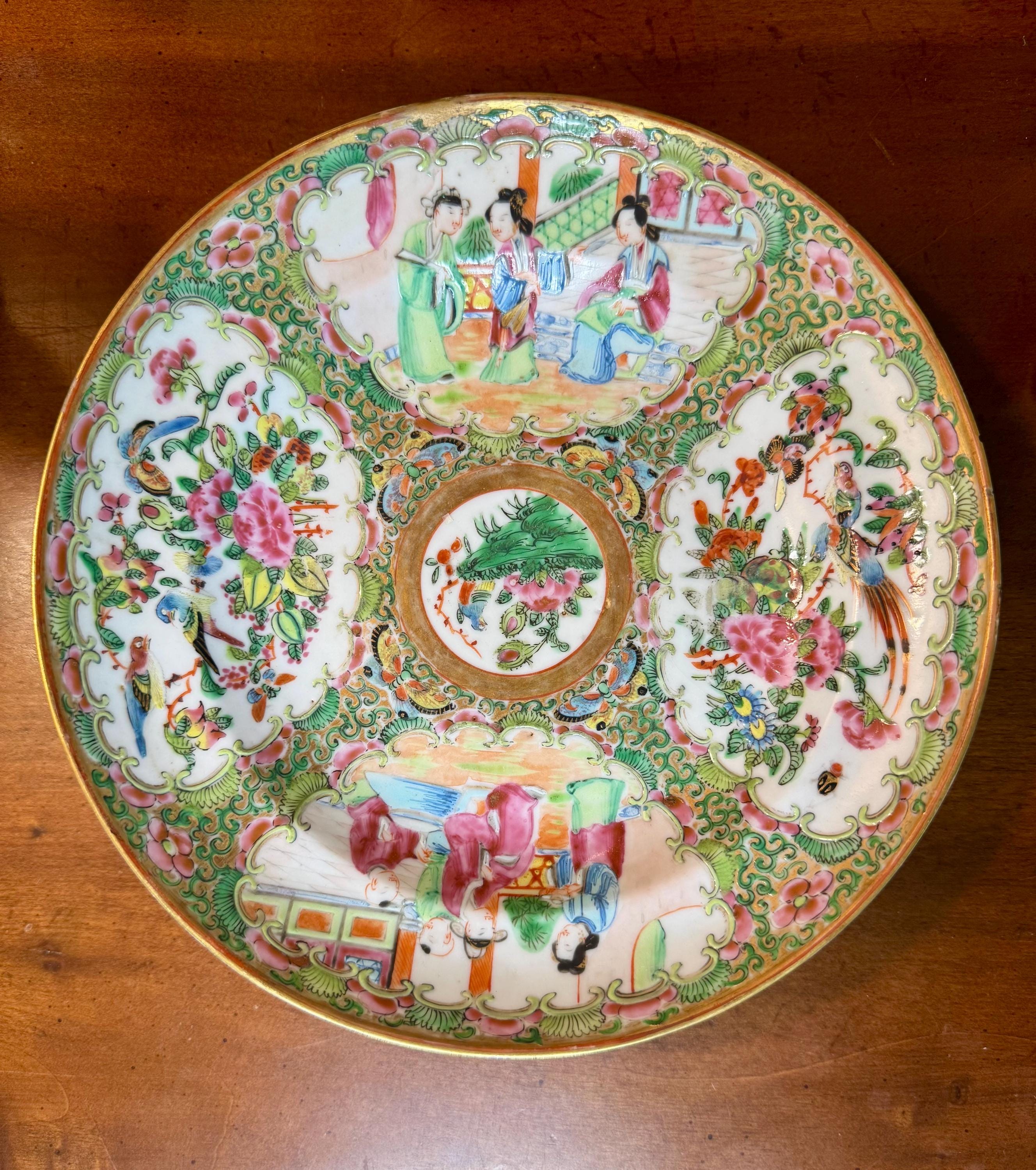 Antique Rose Medallion Porcelain - Etsy