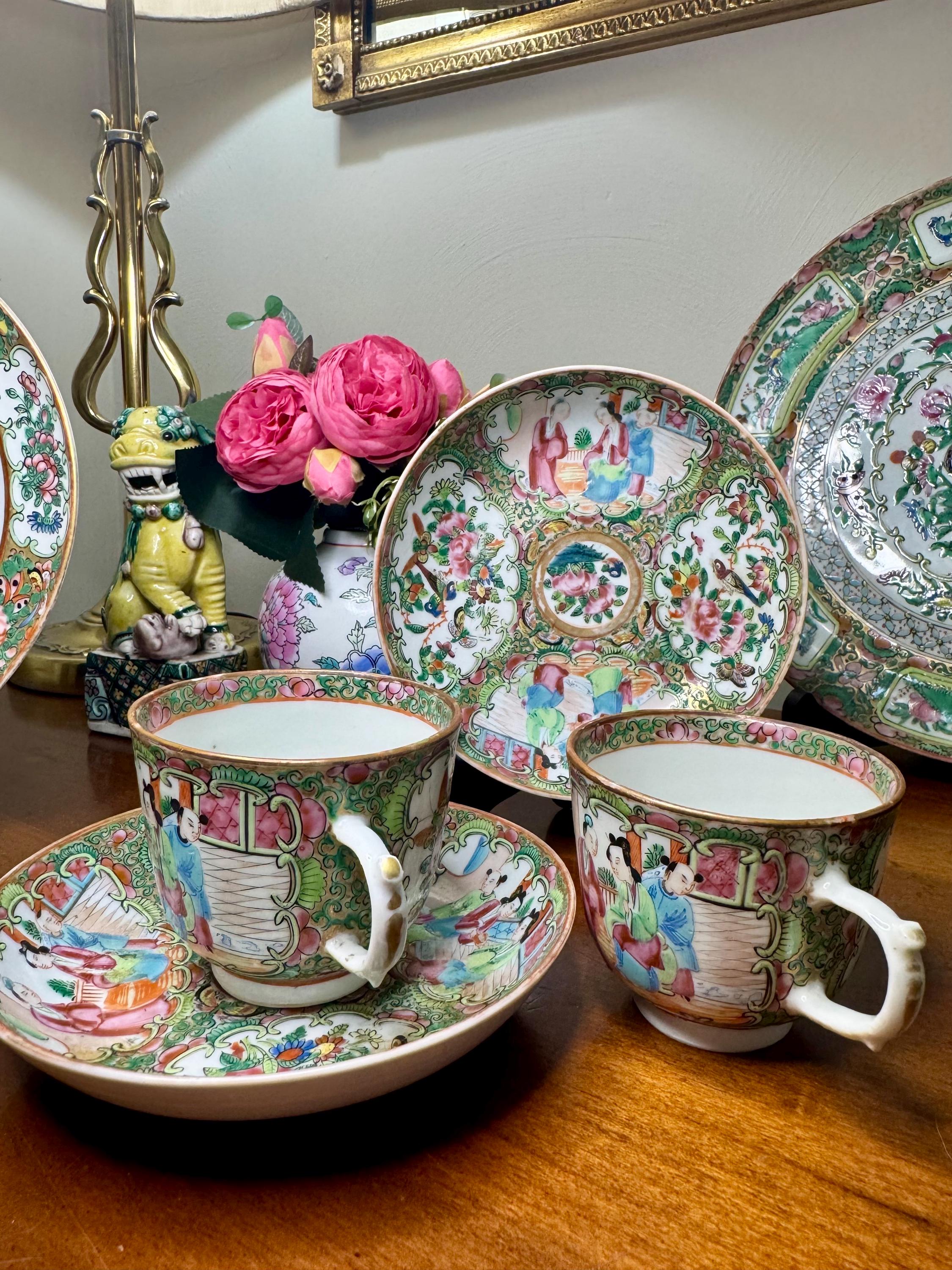 Antique Rose Medallion China Set - Etsy